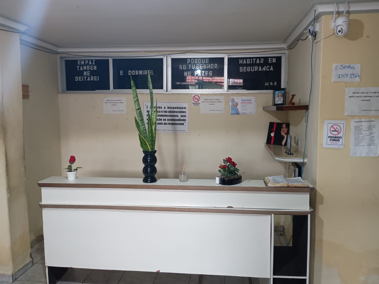 Recepção do hotel